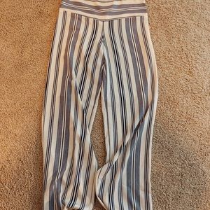 Striped flowy pants
